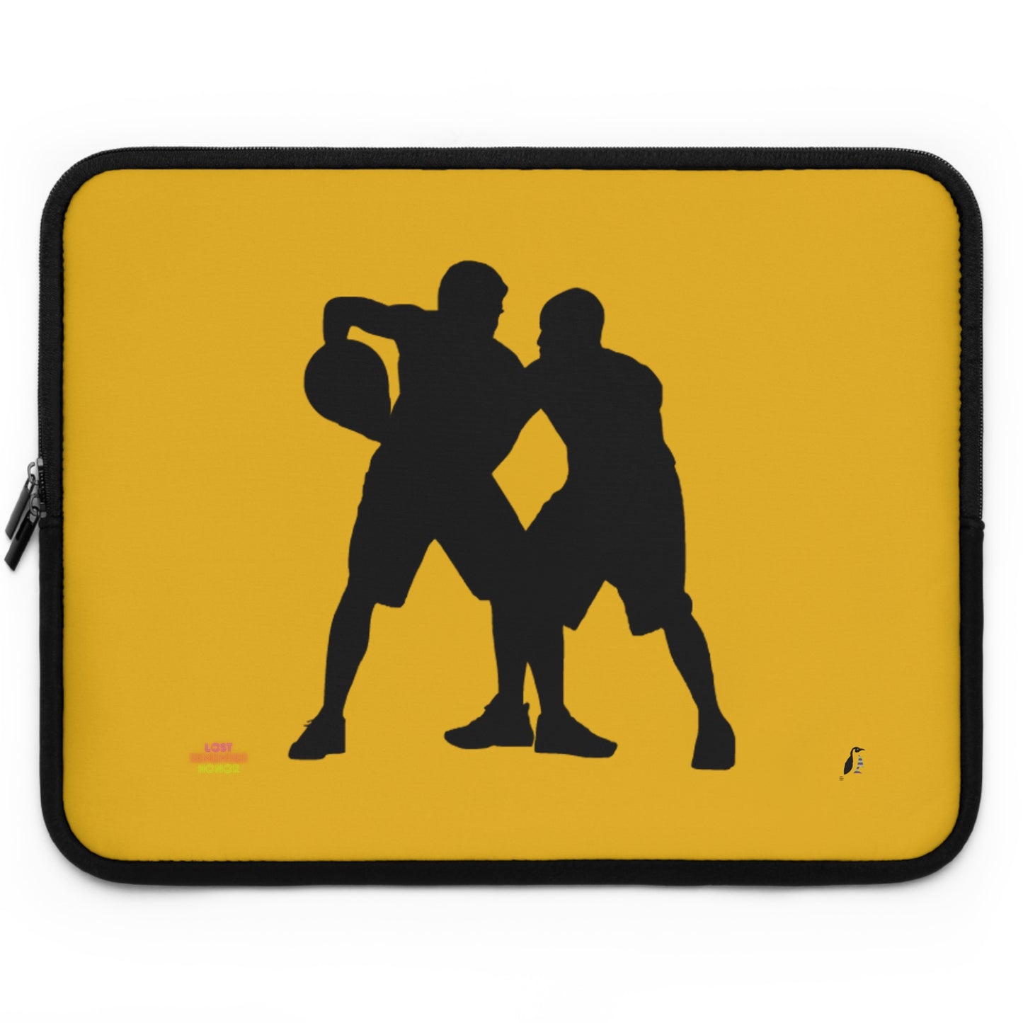 Laptop Sleeve: Basketball Yellow