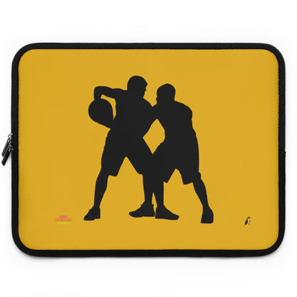 Laptop Sleeve: Basketball Yellow