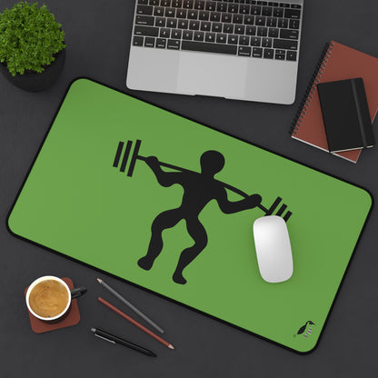 Desk Mat: Weightlifting Green