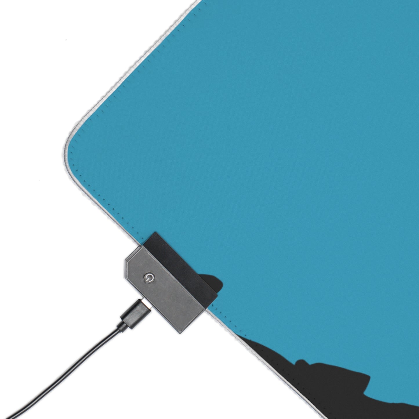 LED Gaming Mouse Pad: Soccer Turquoise