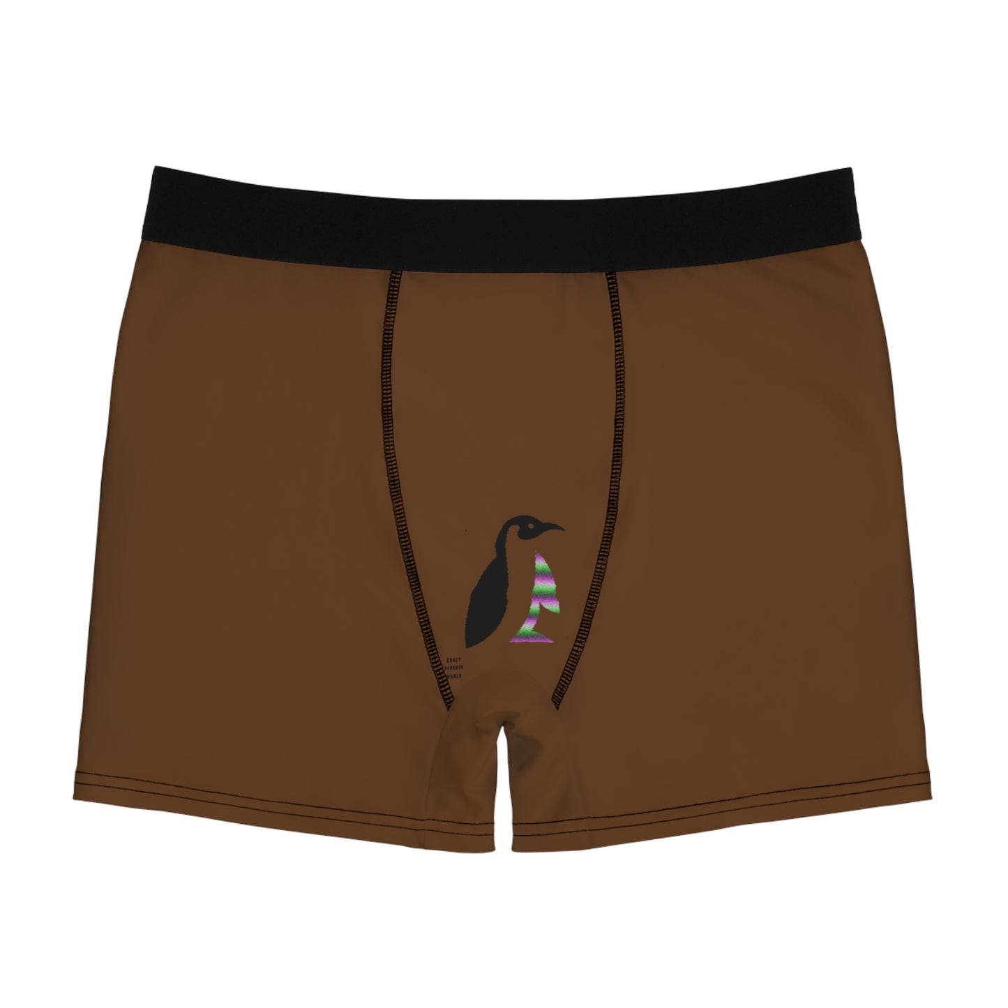 Men's Boxer Briefs: Racing Brown