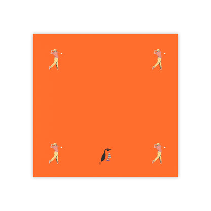 Post-it® Note Pads: Golf Orange