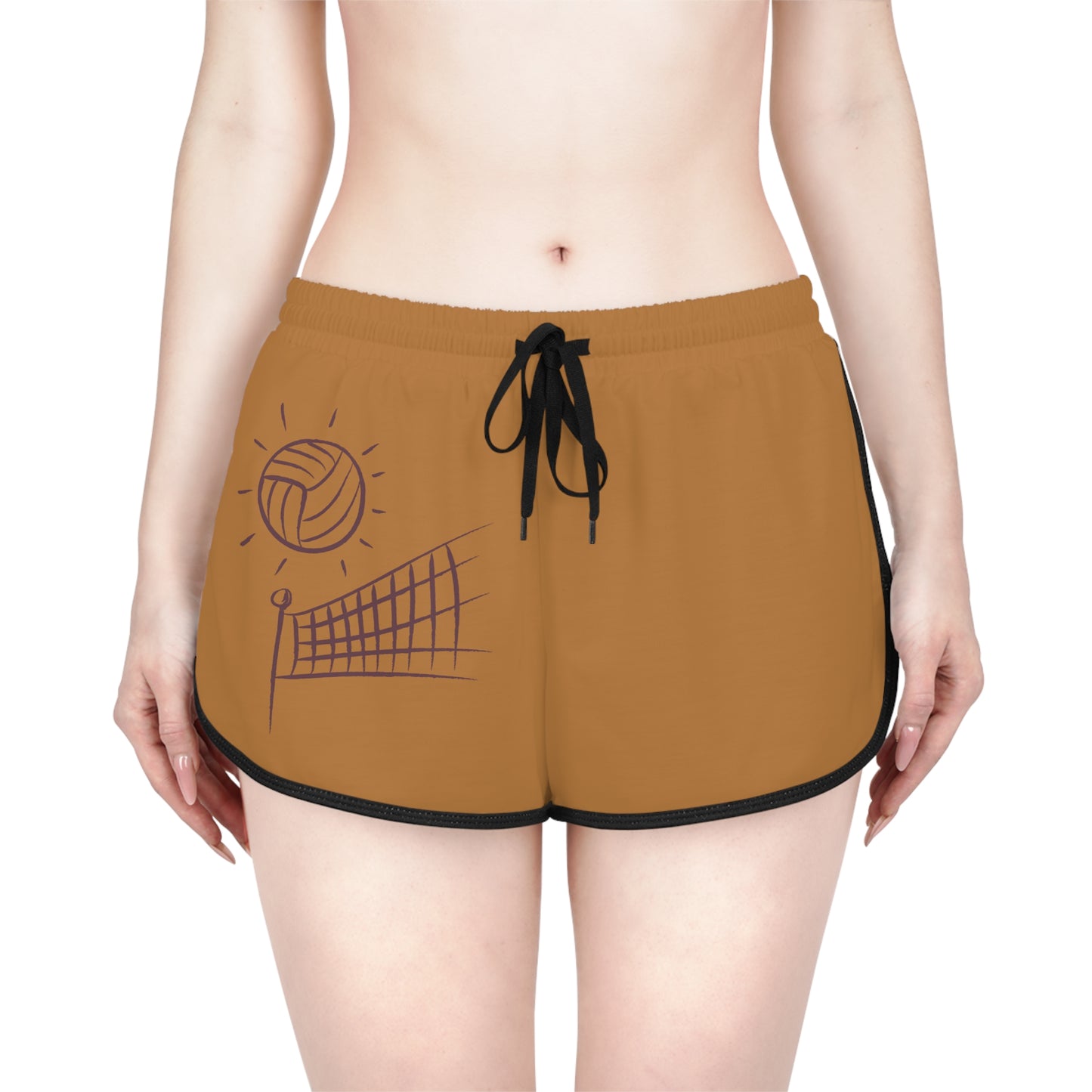 Women's Relaxed Shorts: Volleyball Lite Brown