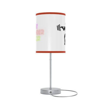 Lamp on a Stand, US|CA plug: Weightlifting White