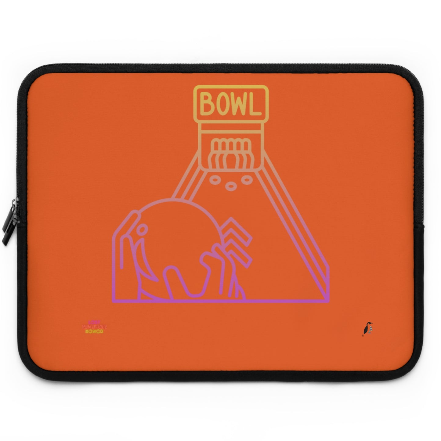 Laptop Sleeve: Bowling Orange