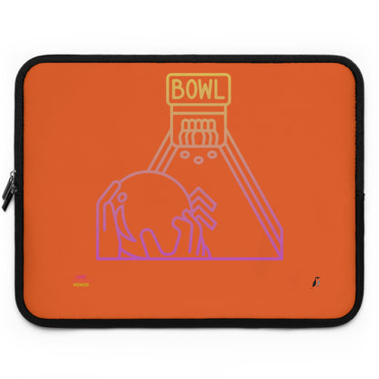 Laptop Sleeve: Bowling Orange