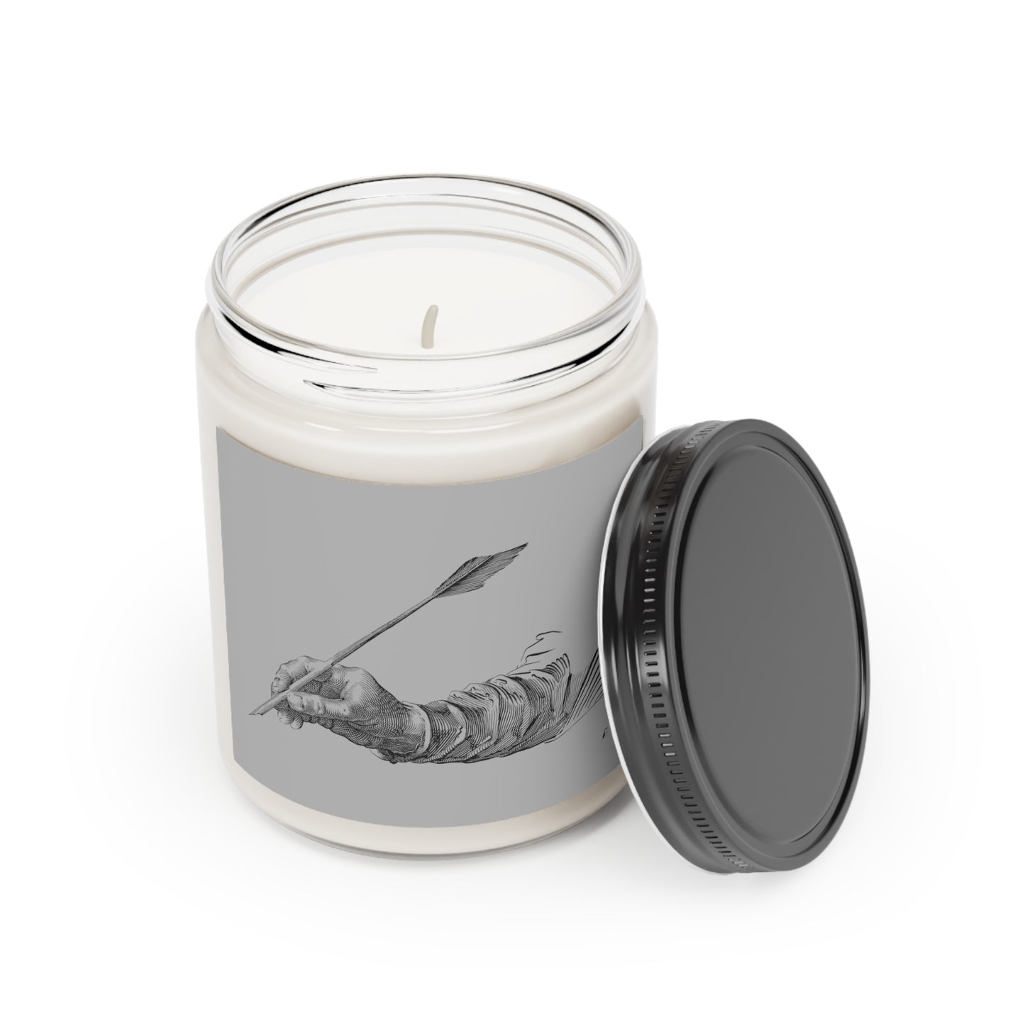 Scented Candle, 9oz: Writing Lite Grey