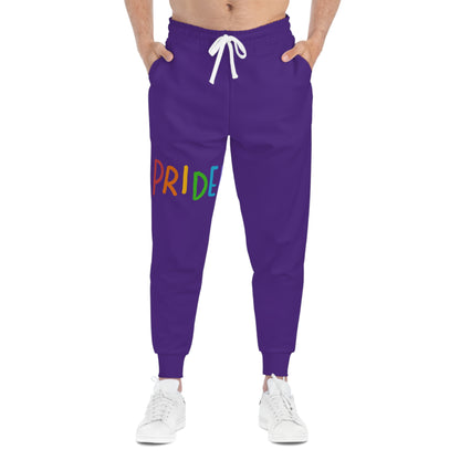 Athletic Joggers: LGBTQ Pride Purple