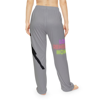 Pambabaeng Pajama Pantalon: Soccer Gray 