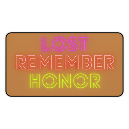 Desk Mat: Lost Remember Honor Lite Brown