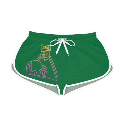 Women's Relaxed Shorts: Bowling Dark Green