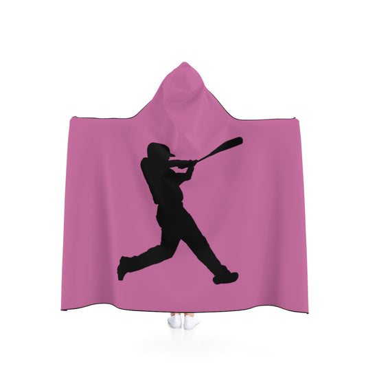 Hooded Blanket: Baseball Lite Pink