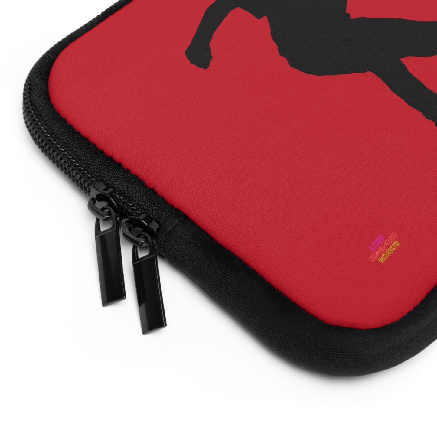 Laptop Sleeve: Skateboarding Dark Red