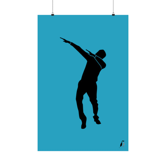 Premium Matte Vertical Posters: Dance Turquoise