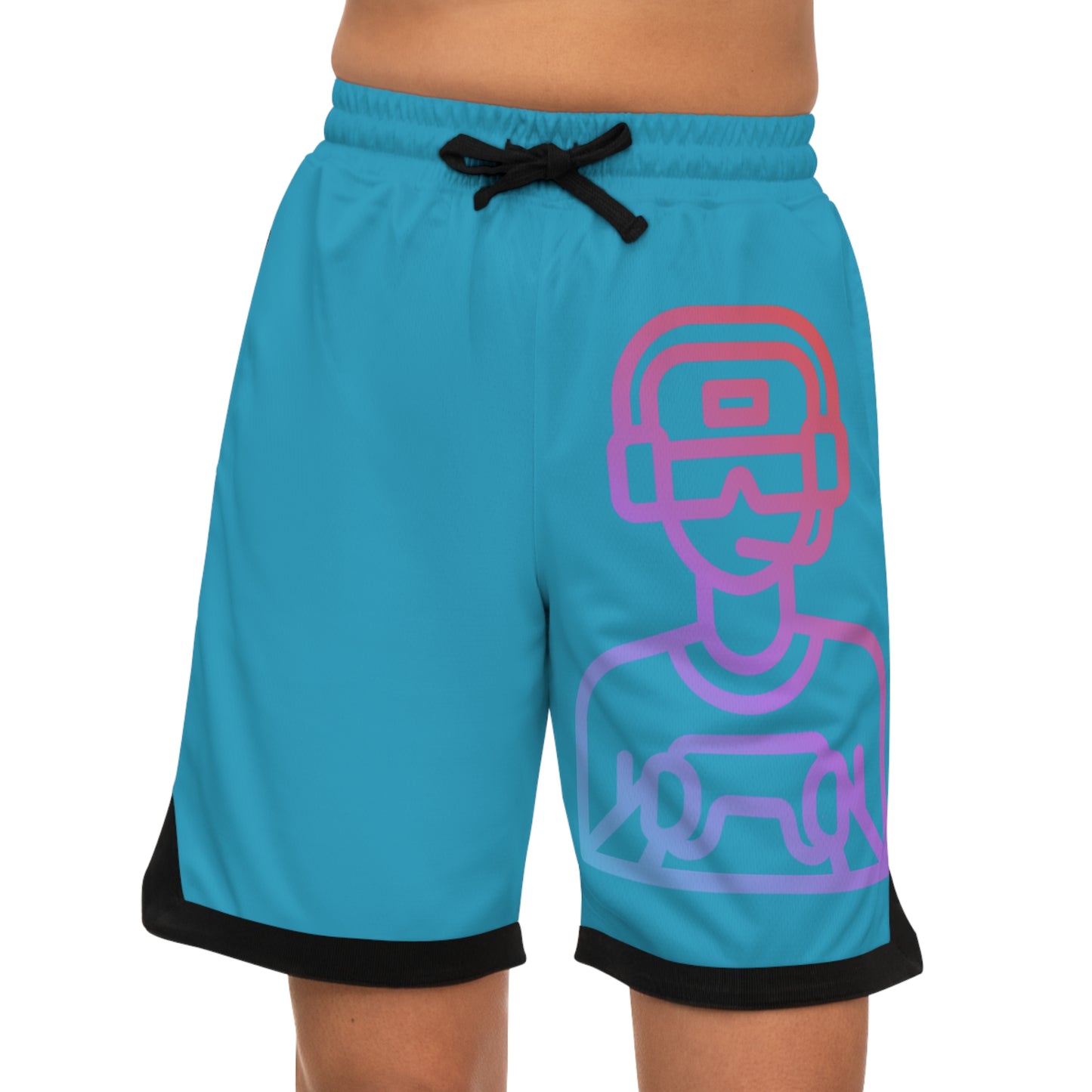 Basketball Rib Shorts: Gaming Turquoise