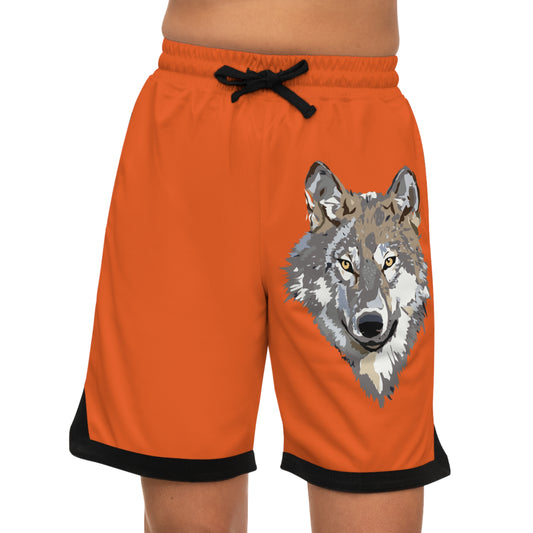 Basketball Rib Shorts: Wolves Orange