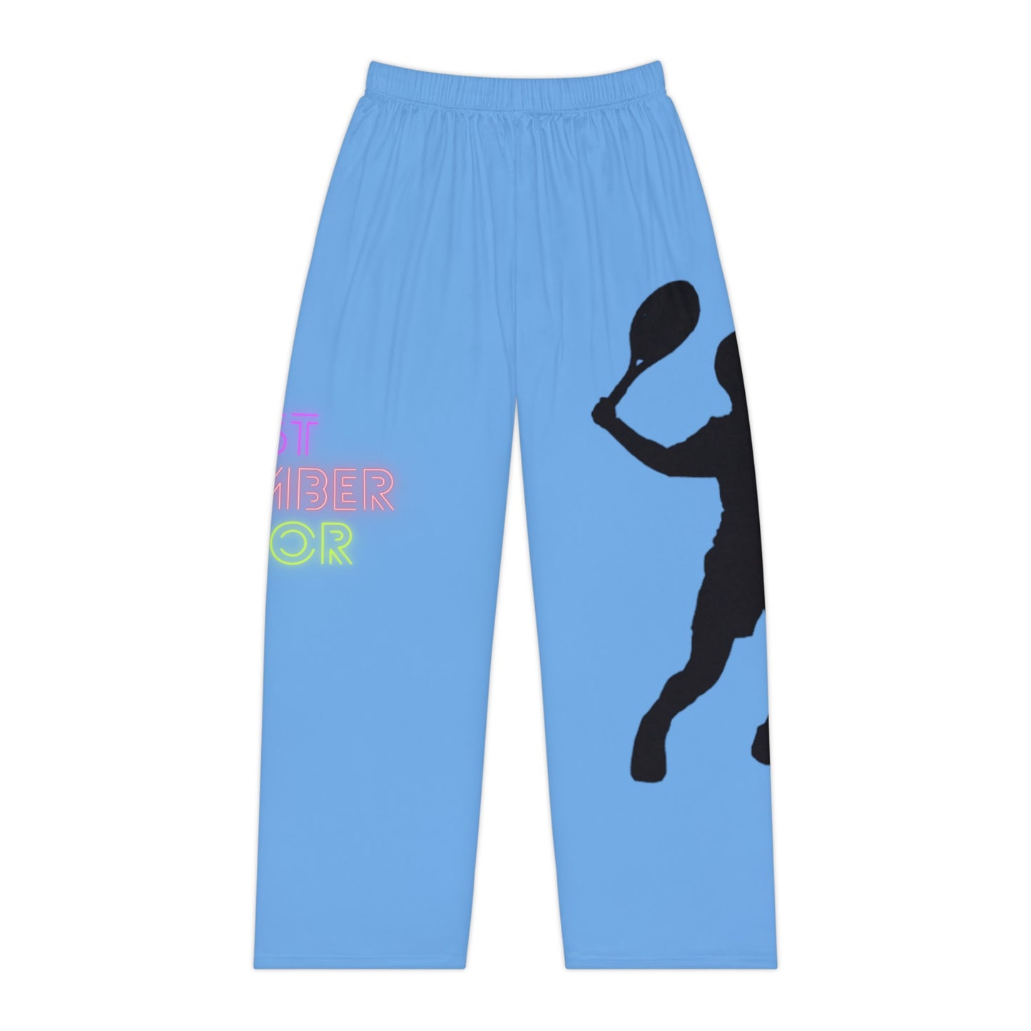 Pambabaeng Pajama Pants: Tennis Lite Blue 