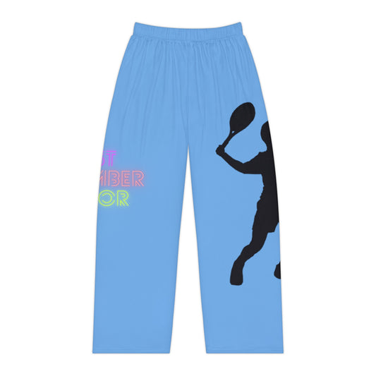 Women's Pajama Pants: Tennis Lite Blue