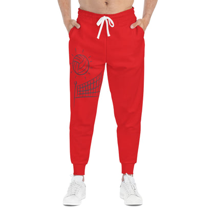 Athletic Joggers: Volleyball Red