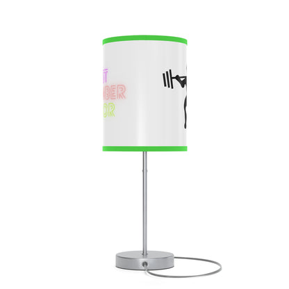 Lamp on a Stand, US|CA plug: Weightlifting White