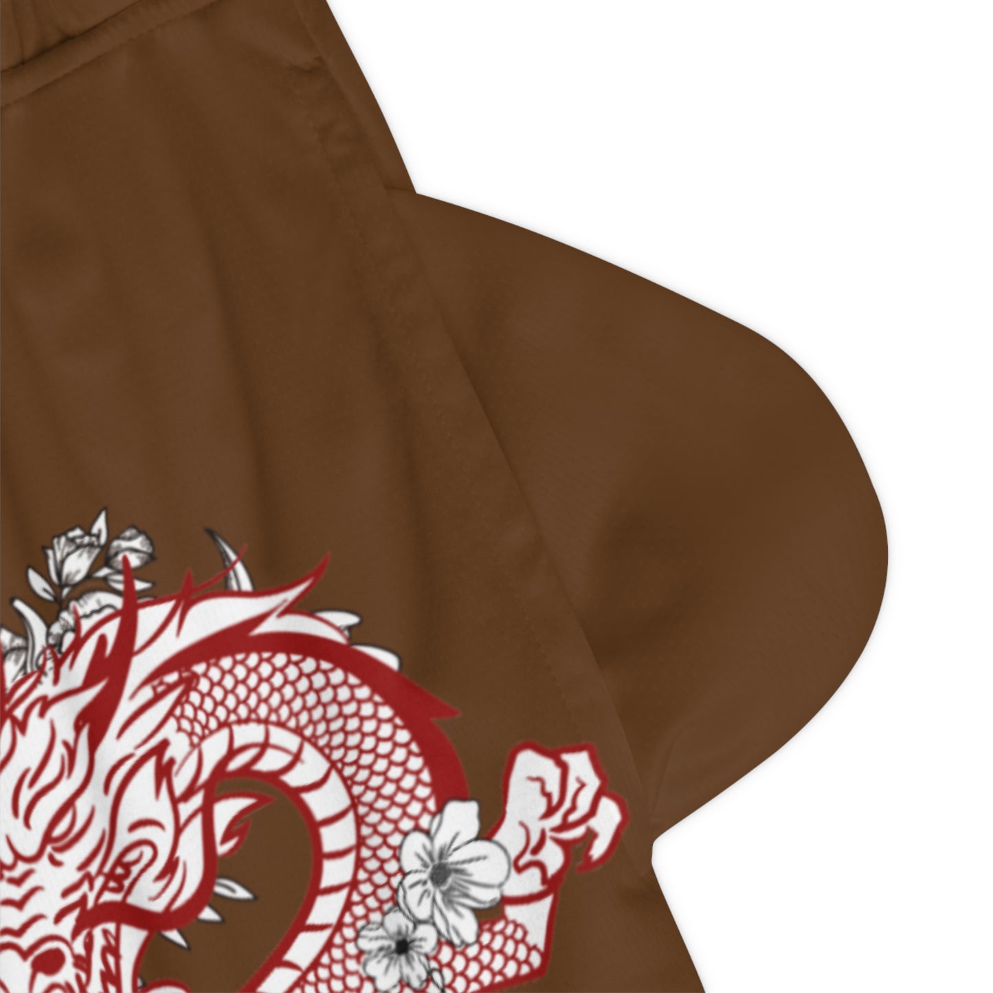 Basketball Rib Shorts: Dragons Brown