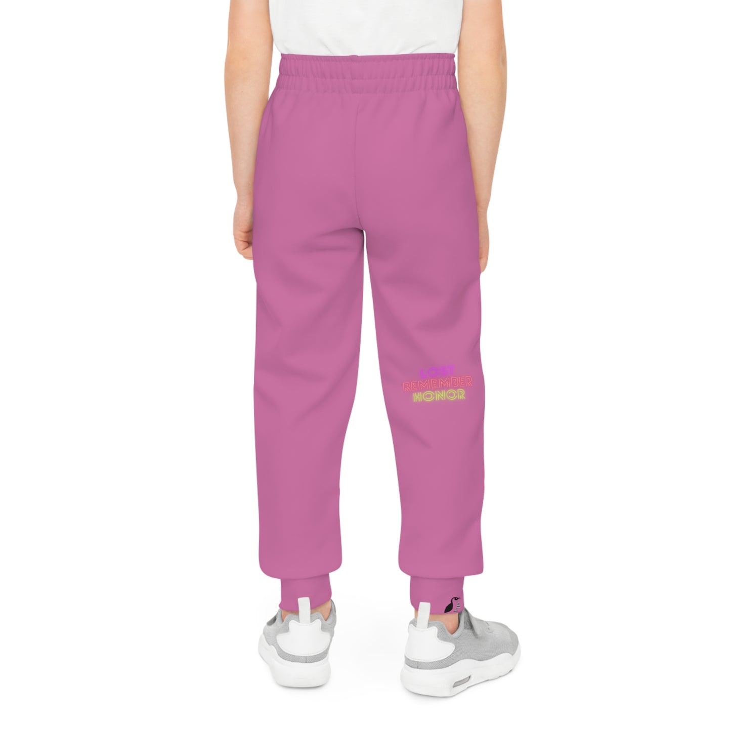 Youth Joggers: Racing Lite Pink