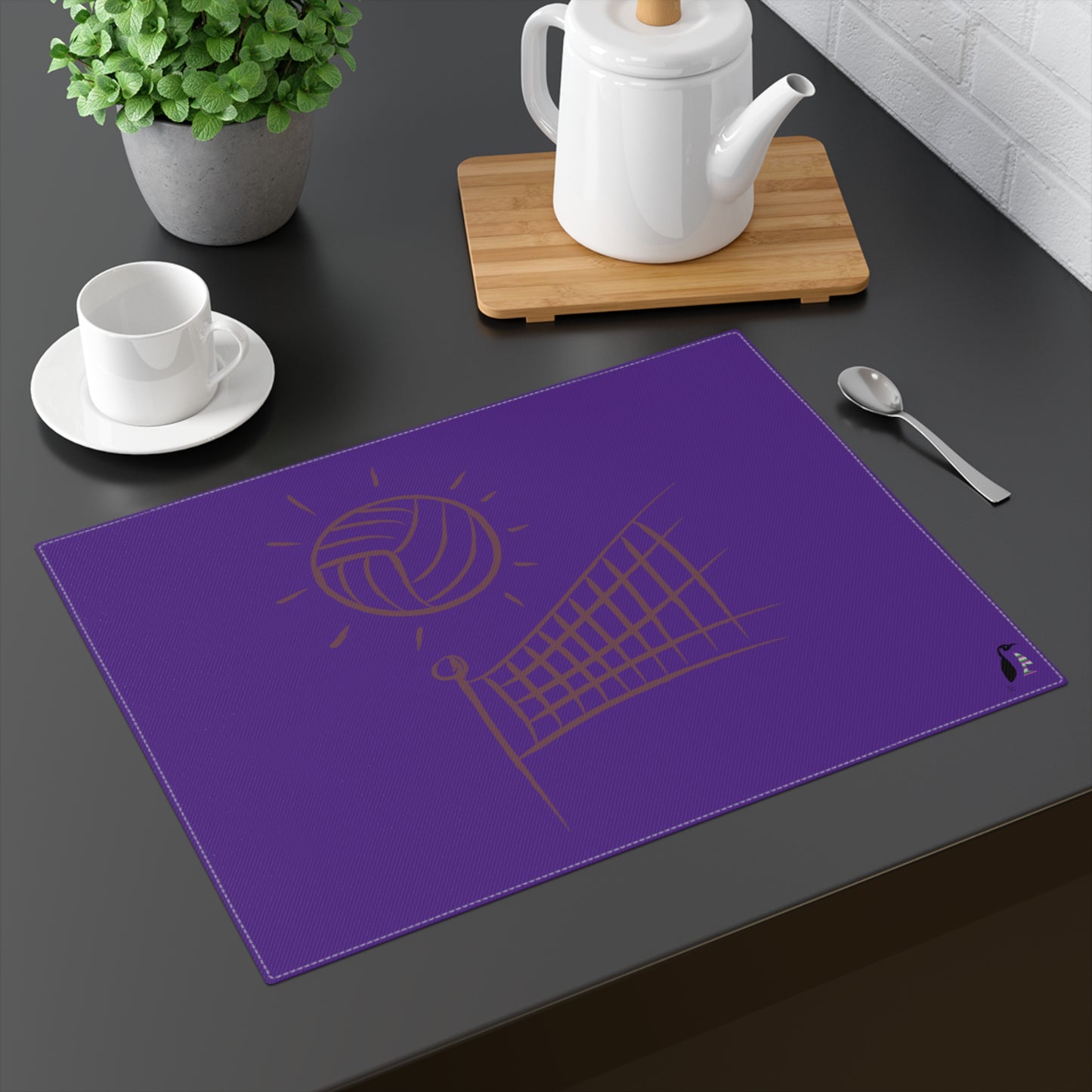 Placemat, 1pc: Volleyball Purple