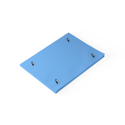 Post-it® Note Pads: Crazy Penguin World Logo Lite Blue