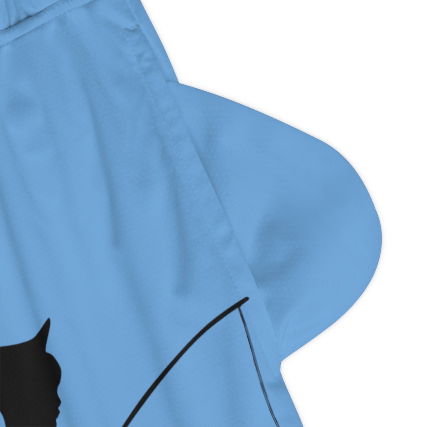 Basketball Rib Shorts: Fishing Lite Blue