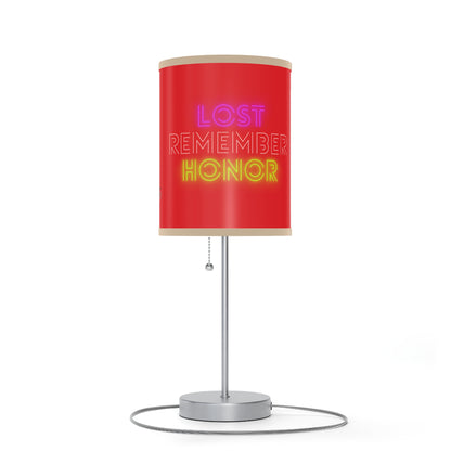 Lamp on a Stand, US|CA plug: Writing Red 