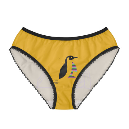 Women's Briefs: Bowling Yellow