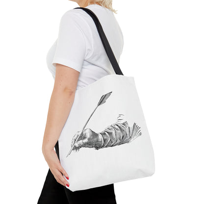 Tote Bag: Writing Lite Grey