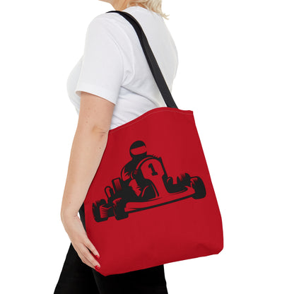 Tote Bag: Racing Dark Red