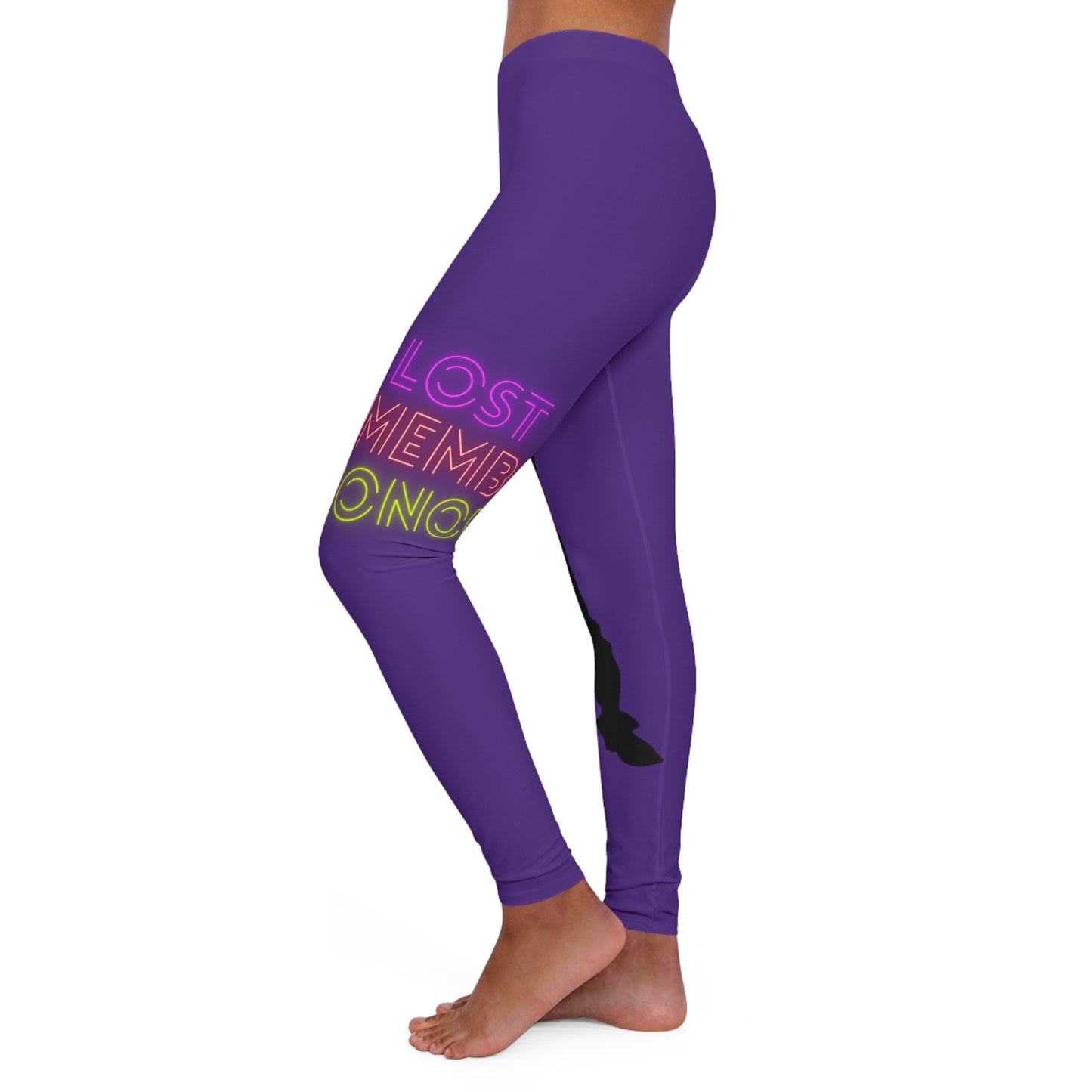 Women's Spandex Leggings: Dance Purple