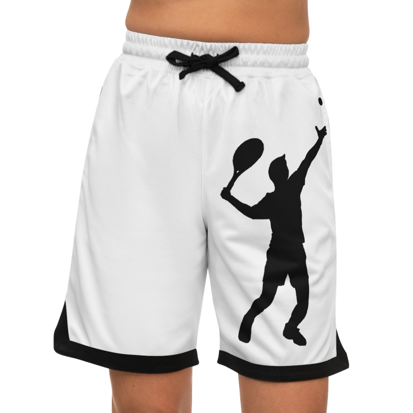 Basketball Rib Shorts: Tennis White