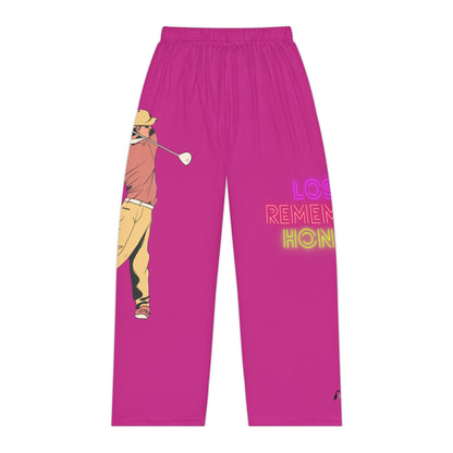 Women's Pajama Pants: Golf Pink