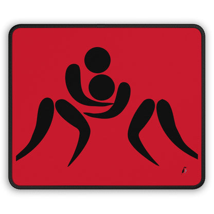 Gaming Mouse Pad: Wrestling Dark Red