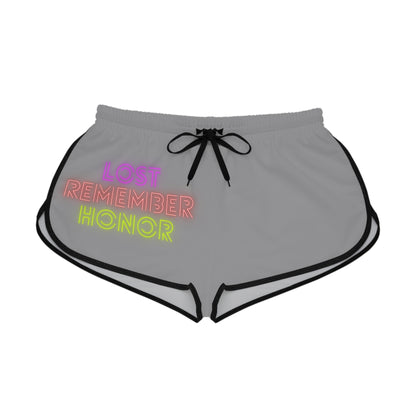 Women's Relaxed Shorts: Lost Remember Honor Grey