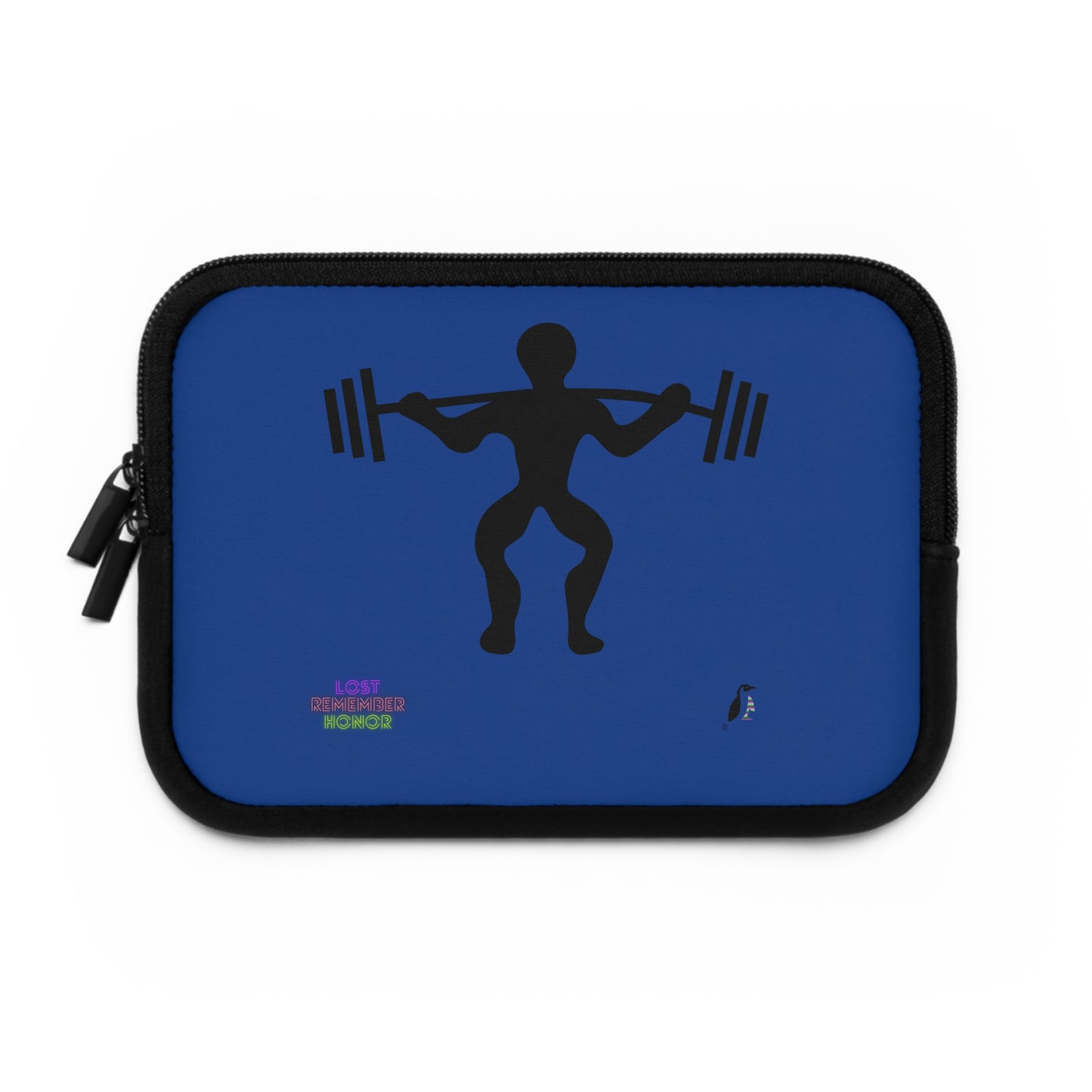 Laptop Sleeve: Weightlifting Dark Blue