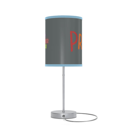 Lamp on a Stand, US|CA plug: LGBTQ Pride Dark Grey 