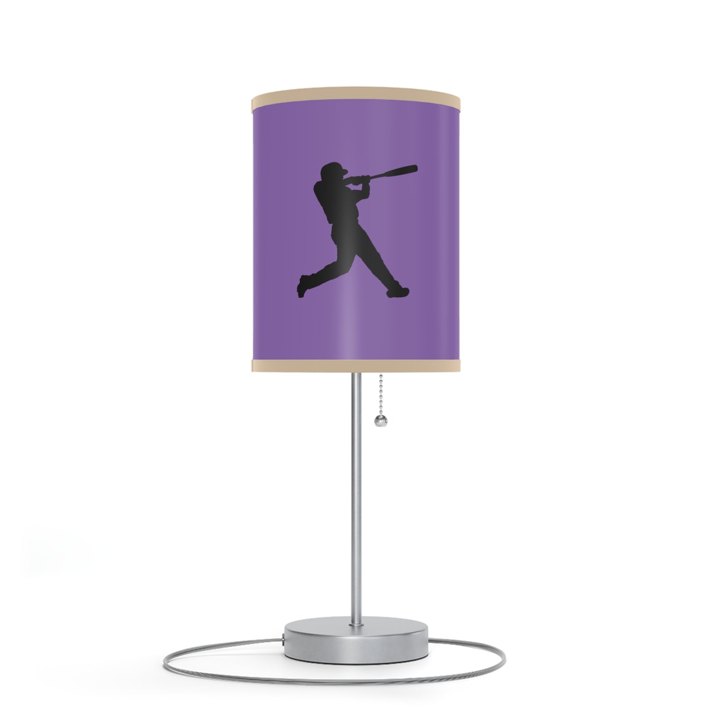 Lamp on a Stand, US|CA plug: Baseball Lite Purple