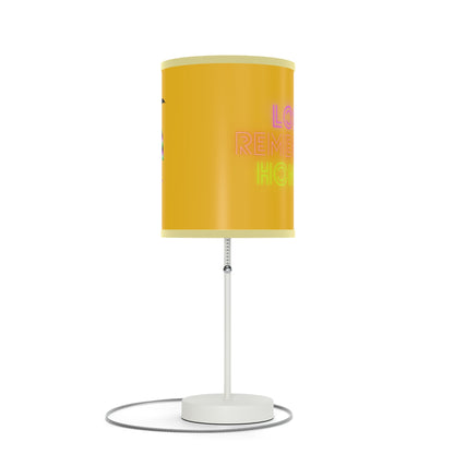 Lamp on a Stand, US|CA plug: Crazy Penguin World Logo Yellow