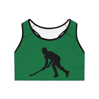 Sports Bra: Hockey Dark Green