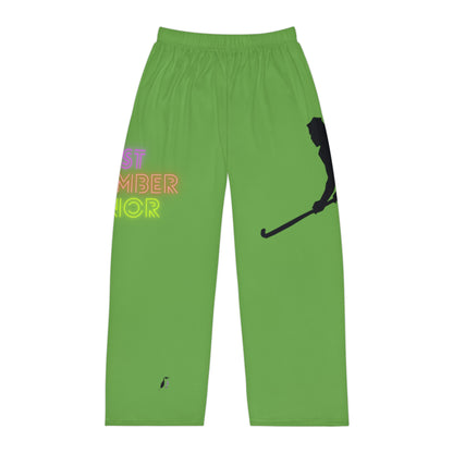 Men's Pajama Pants: Hockey Green