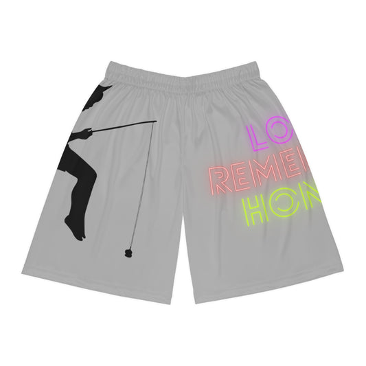 Basketball Shorts: Fishing Lite Grey