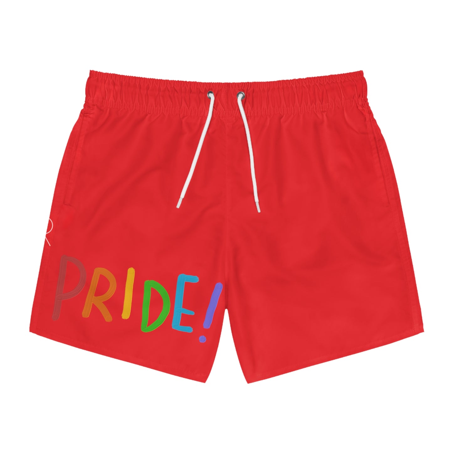 Swim Trunks: LGBTQ Pride Red