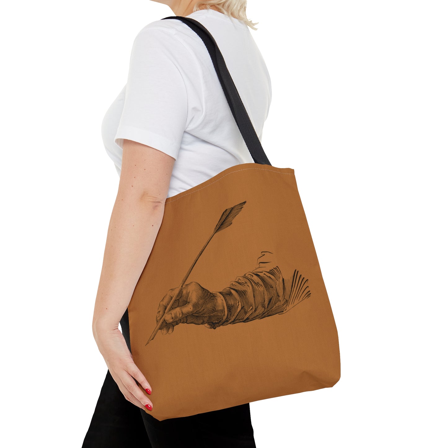 Tote Bag: Writing Lite Brown