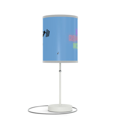 Lamp on a Stand, US|CA plug: Weightlifting Lite Blue