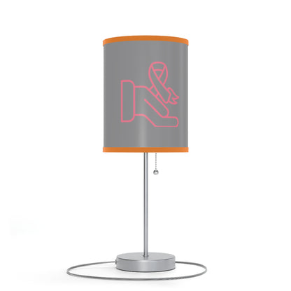 Lamp on a Stand, US|CA plug: Fight Cancer Grey