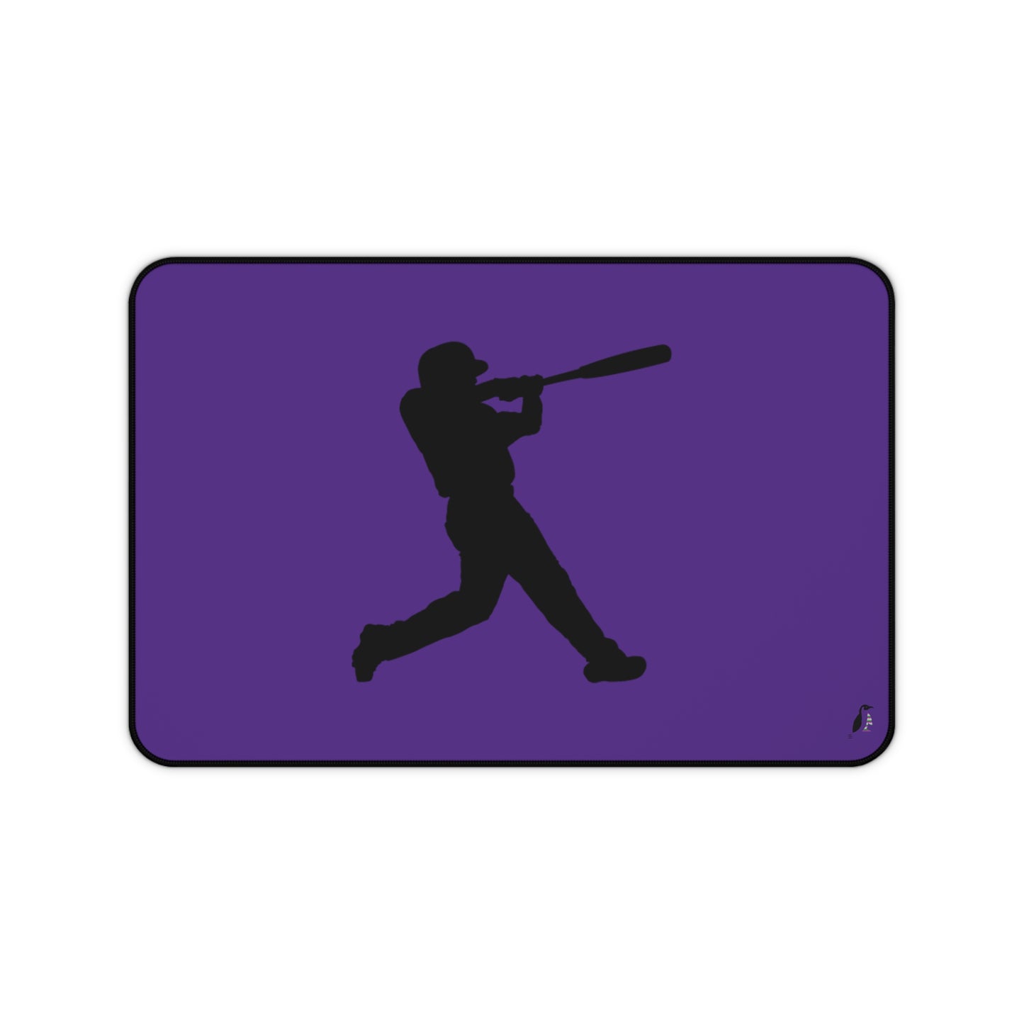 Desk Mat: Baseball Purple